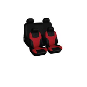9Pce Seat Covers Skini Red/Black
