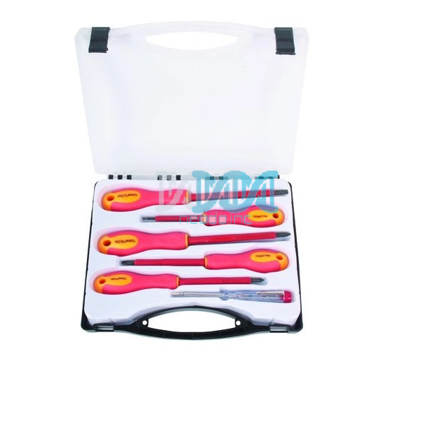 Hoteche 6 Piece Insulated Scredriver Set With Voltage Tester