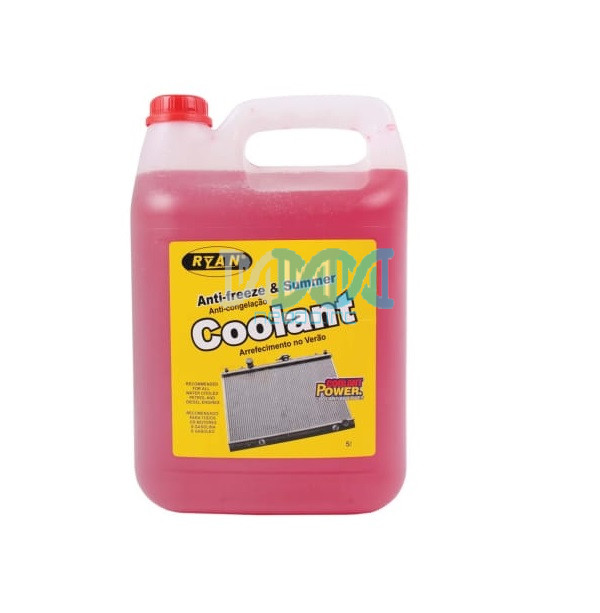 Ryan Anti-Freeze And Summer Coolant – Red – 5 Litre