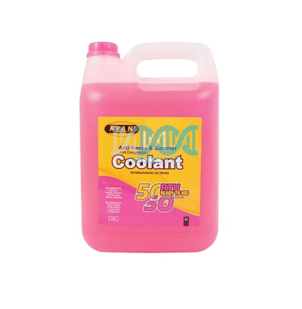 Ryan Anti-Freeze And Summer Coolant – Rtu – Pink – 5 Litre