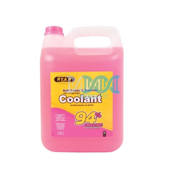 Ryan Anti-Freeze And Summer Coolant – 94% – Pink – 5 Litre