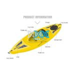 Seaflo Kayak Sit-In Adult 100Kg -Oars Included