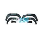 Fender Flares Set - Compatible with Toyota Hilux from 2021 and Newer - Black and Silver