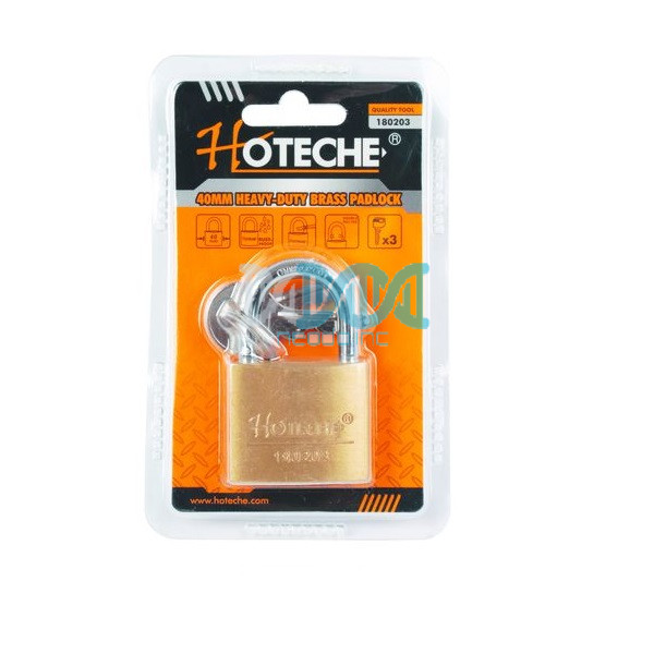 Hoteche 40mm Heavy Duty Brass Padlock