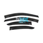 4 Piece Windshield Set Yaris Sedan 2014-, 1.5mm Thickness /Black