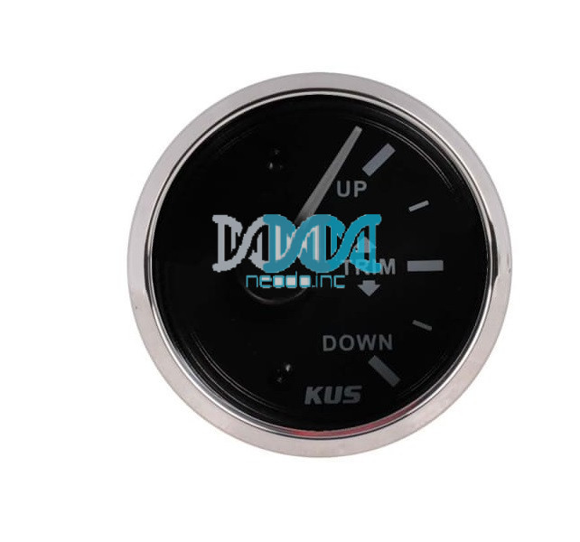 52mm Trim Gauge Black Face With Stainless Steel Ring