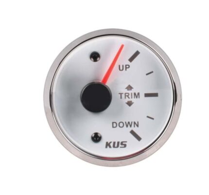 52mm Trim Gauge White Face With Stainless Steel Ring