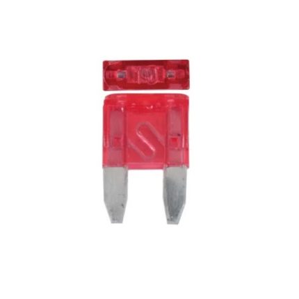 Mini Blade Plug In Fuse 10Amp - 100 Piece