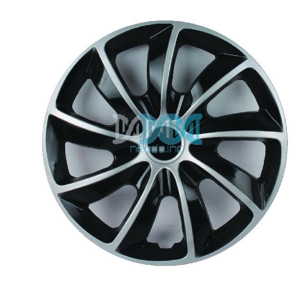 15 Silver & Black Wheel Cover