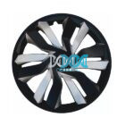 15 Inch Wheel Cover Set Silver Ice Black