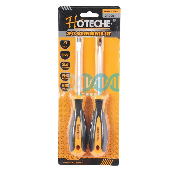 2 Piece Screwdriver Flat 6X100mm/Ph2 X100mm