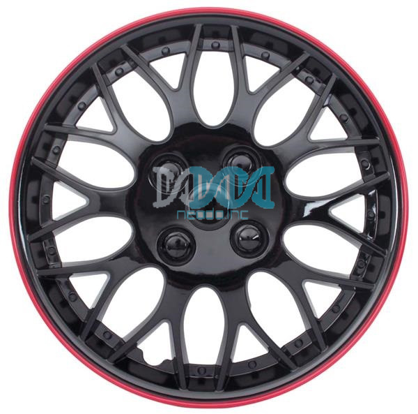 NEO-15145 14 Inch Black/Red Wheel Cover Singles