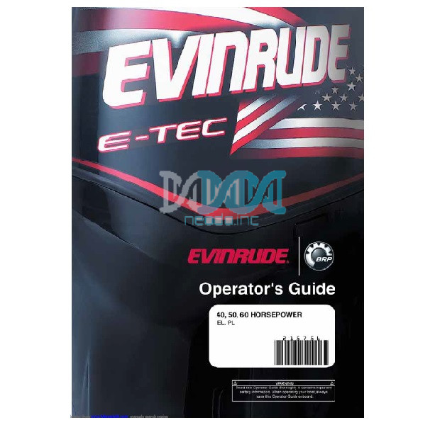 ENV15 Evinrude 40 50 60HP EL PL Outboard Motors Pdf Service Manual