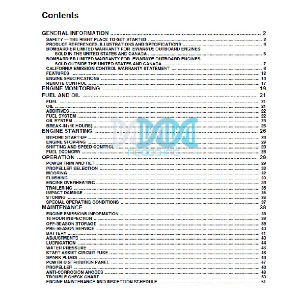 ENV18-1 Evinrude 100 - 200Hp FPL FSL FPX FCX FPZ FCZ FHI Outboard Motors Pdf Service Manual