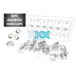 Hose Clamps Assorted 28 Pieces In Bmc