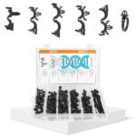 Wire Loom Assortment Clips Assorted 115Pcs Pipe Clips