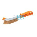 Knife Brush 250mm Steel Wire - Copper coated