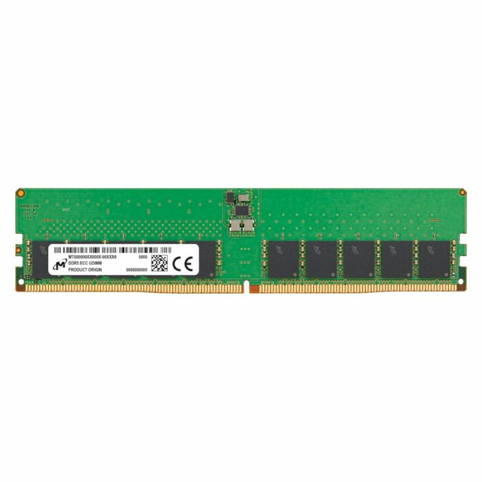Micron Mtc20C2085S1Ec48Br 32Gb 4800Mhz DDR5 Ecc Udimm Memory