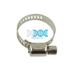 Hose Clamp 33-57mm Full Band 304 Stainless Steel Band(Pack of 10)
