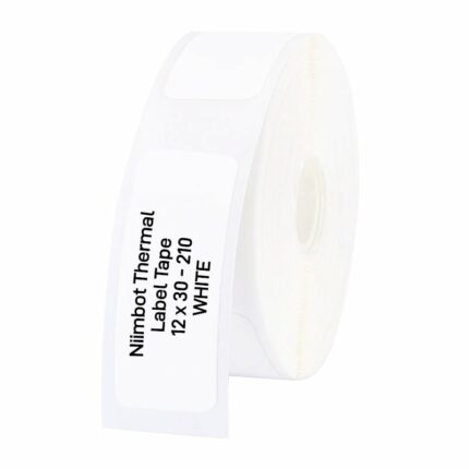 Niimbot D11/D110/D101/H1S Thermal Label 12X30mm – 210 Labels Per Roll – White
