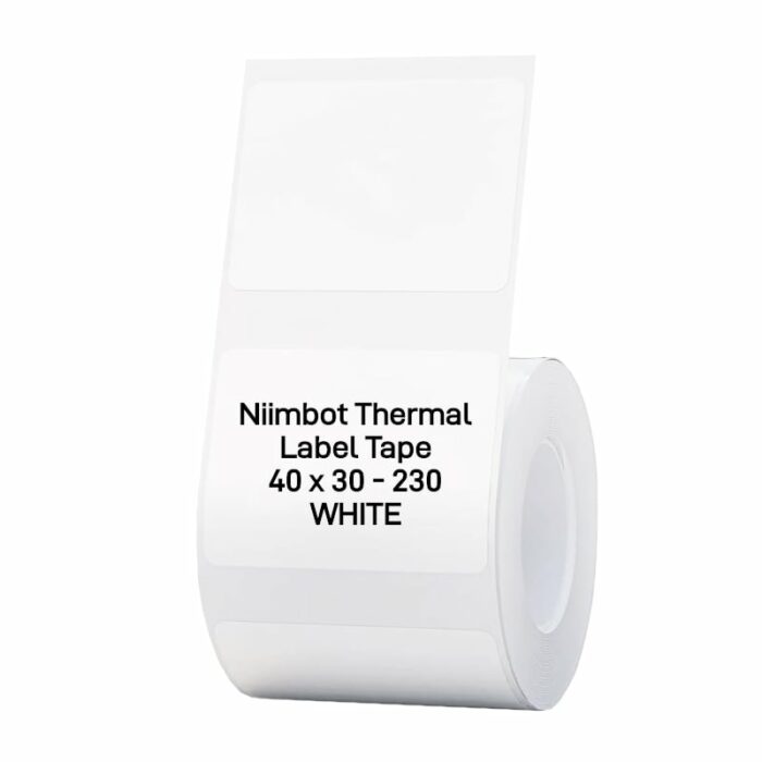 Niimbot B1/B21/B3S Thermal Label 40X30mm – 230 Labels Per Roll – White