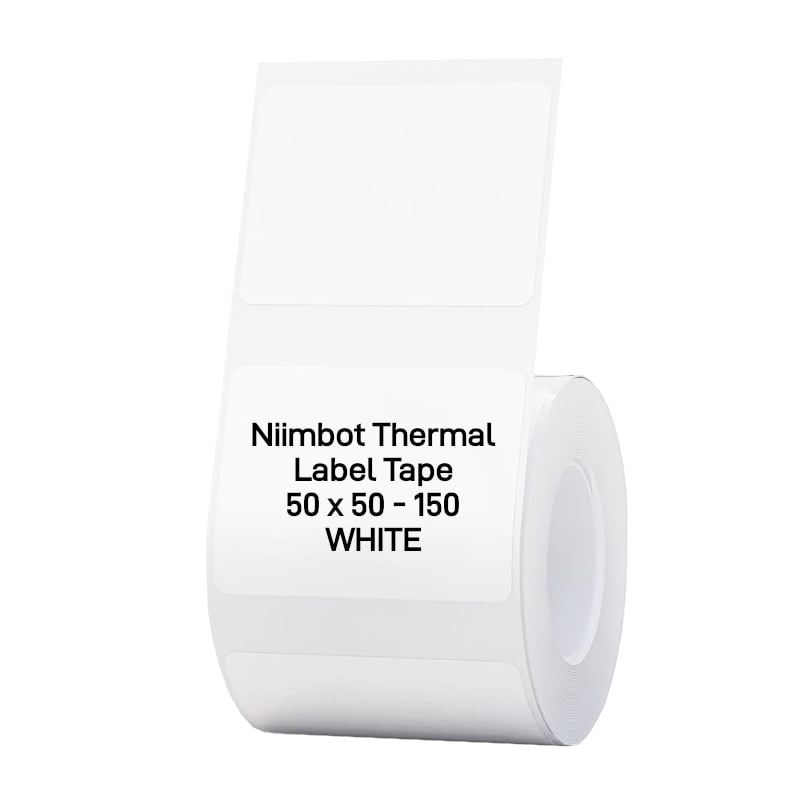 Niimbot B1/B21/B3S Thermal Label 50X50mm – 150 Labels Per Roll – White
