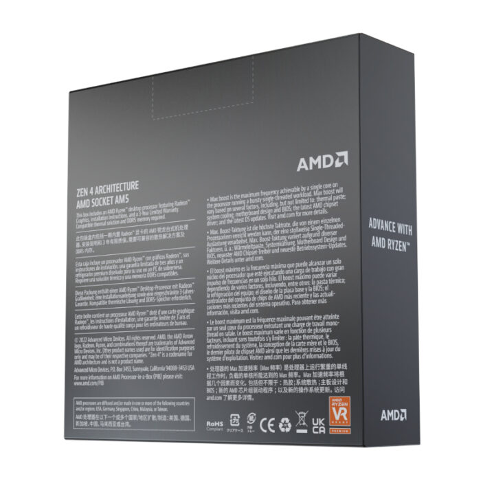 Amd Ryzen 5 7600X 6-Core 4.7Ghz AM5 CPU
