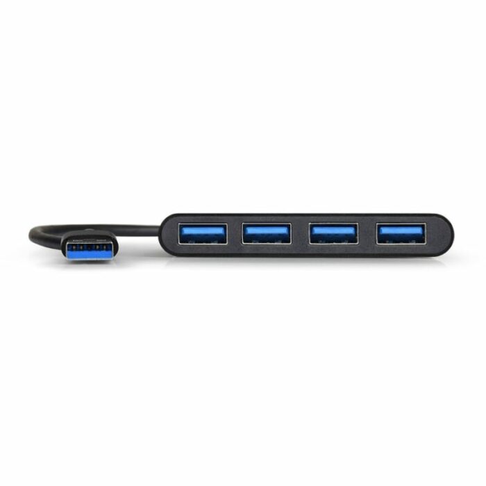 Port Usb3.0 To 4 X Usb3.0 5Gbps 4 Port Hub – Black
