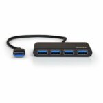 Port Usb3.0 To 4 X Usb3.0 5Gbps 4 Port Hub – Black