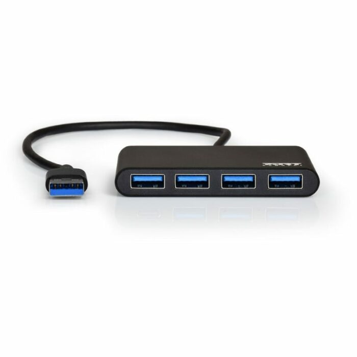 Port Usb3.0 To 4 X Usb3.0 5Gbps 4 Port Hub – Black