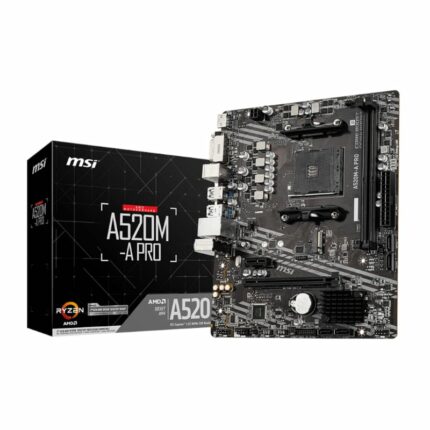 Msi A520M-A Pro Amd Am4 Matx Gaming Motherboard