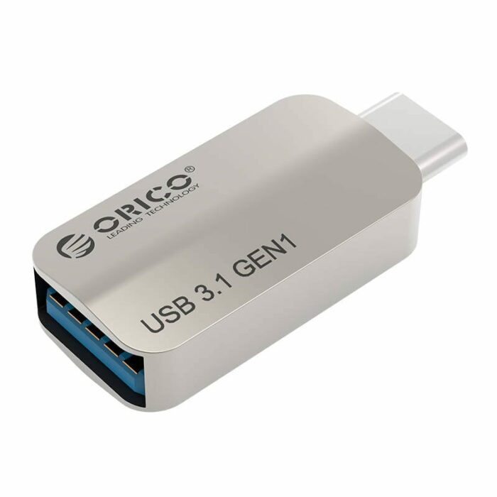 Orico Usb Type-C To Usb-A 3.1 Chargesync On The Go Adapter – Silver