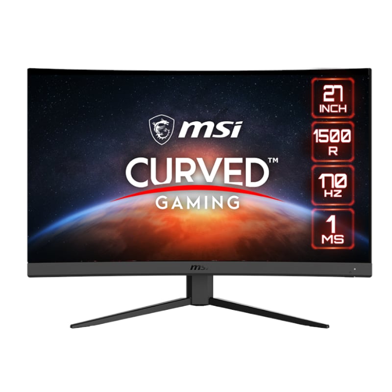 Msi Optix G27Cq4 E2 Curved Gaming Monitor 170Hz Va Anti Glare Free Sync 27 Inch 1500R-Black