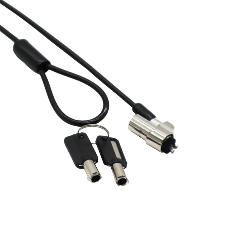 Gizzu 1.8M Noble Wedge Laptop Cable Lock Master Key Compatible (Dell 3.2Mm X 4.5Mm)