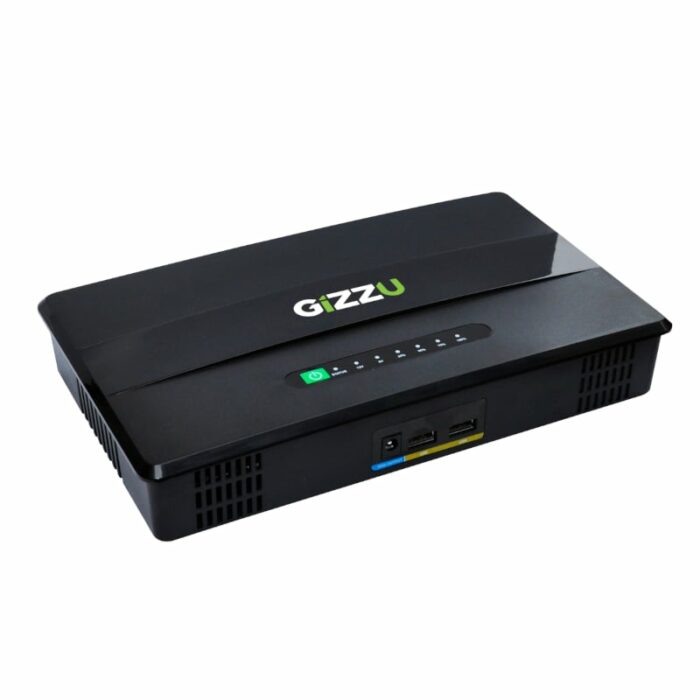 Gizzu 100W 46Wh 14400Mah Mini Poe Dc Ups Lifepo4 – Black