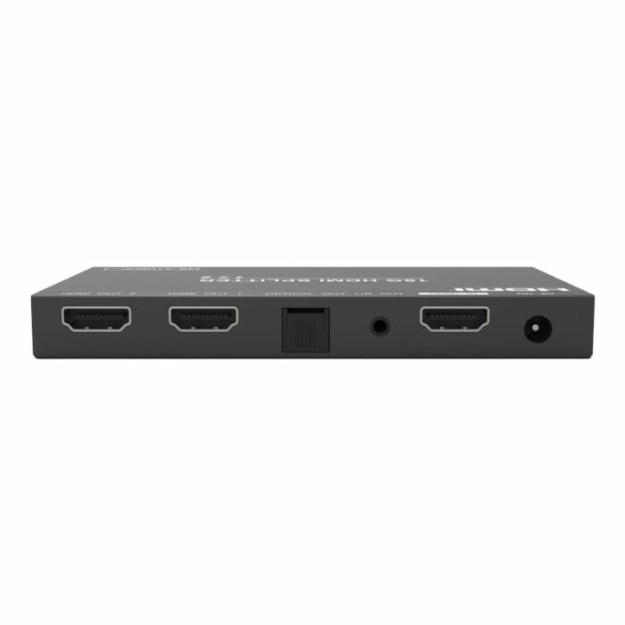 Hdcvt 1X2 HDMI 2.0 Splitter With Scaler/Audio Extract Edid Hdcp 2.2