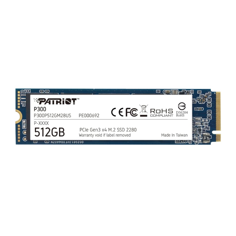 Patriot P300 512Gb M.2 Pcie Nvme SSD