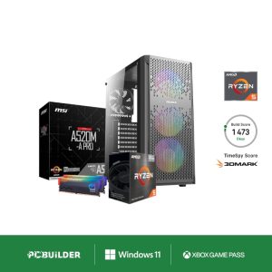 PCBuilder AMD Ryzen 5 5600G DEFENDER Windows 11 Gaming PC