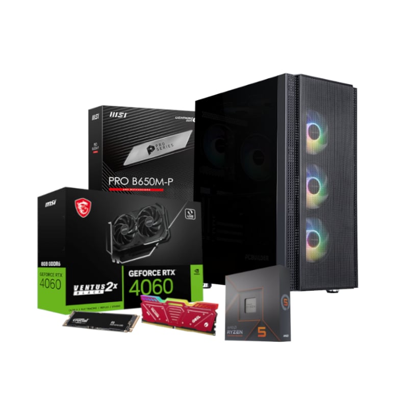 Pcbuilder Amd Ryzen 5 7600 Specialist Windows 11 Gaming Pc