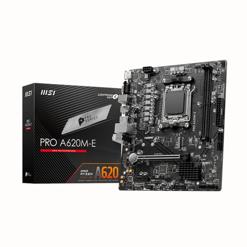 Msi A620M-E Pro Amd Am5 Matx Gaming Motherboard