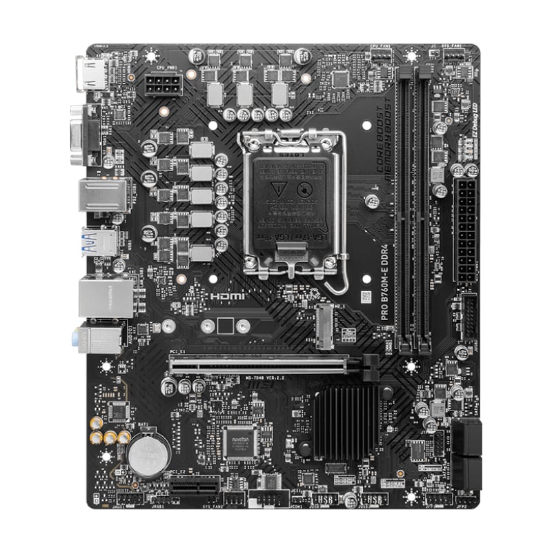 Msi Pro B760M-E DDR4 Intel Lga1700 Matx Motherboard