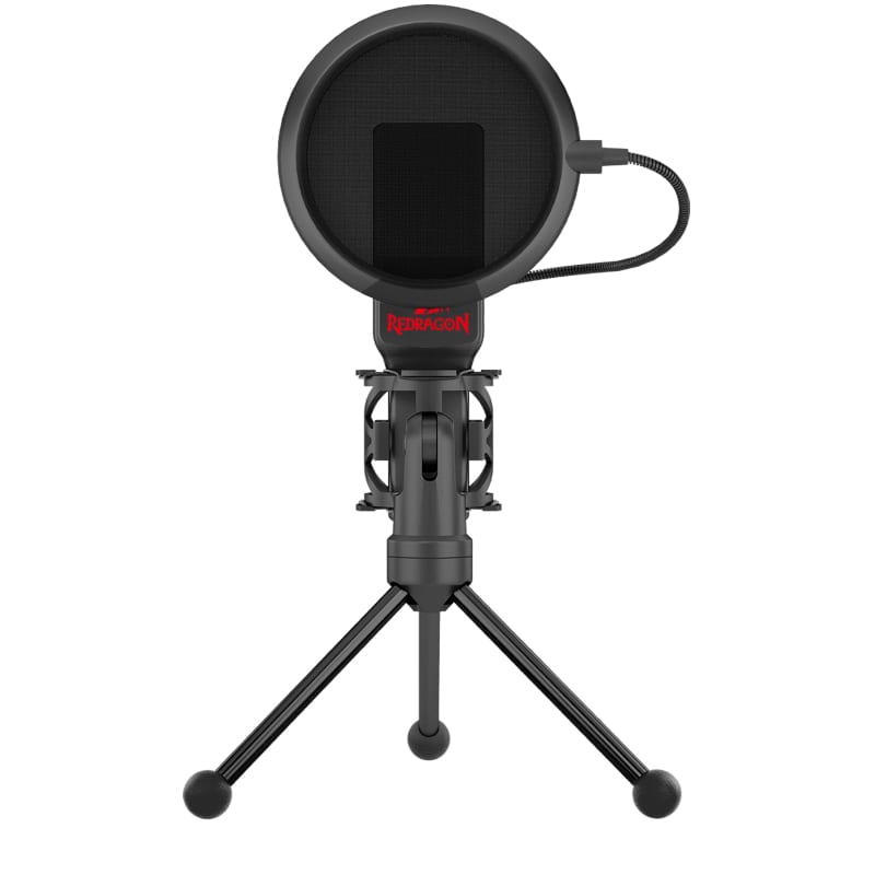 Redragon Seyfert 3.5Mm Aux Gaming Mic And Tripod – Black