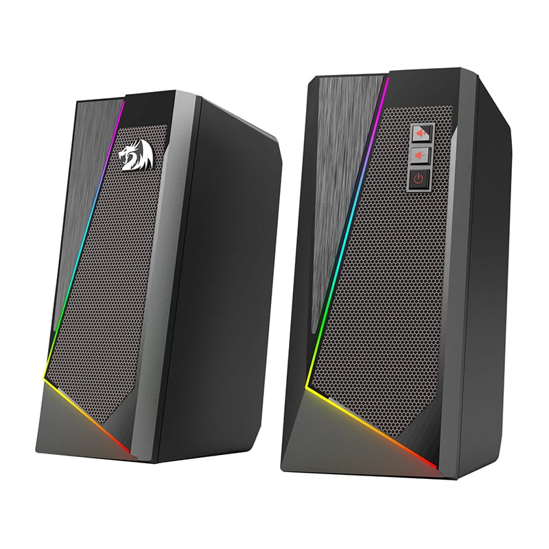Redragon 2.0 Satellite Speaker Anvil 2 X 3W Rgb Usb|Aux Gaming Speaker – Black