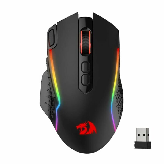 Redragon Taipan Pro 10000Dpi Rgb Wireless Gaming Mouse – Black