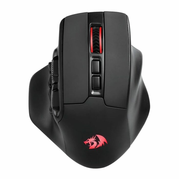 Redragon Aatrox Wireless 6200Dp Rgb Mmo Gaming Mouse – Black