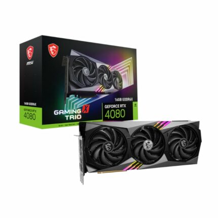 Msi Nvidia Geforce RTX 4080 Gaming X Trio 16G Gddr6X 256-Bit Graphics Card