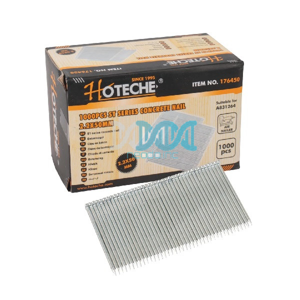 Hoteche ST50 Series Concrete Air Nails – Pack of 1000