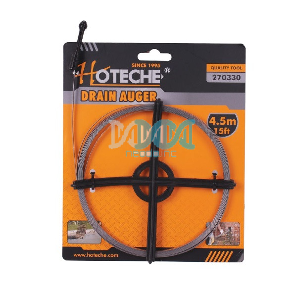 Hoteche Drain Auger Cleaner/Opener - 4.8 x 0.55mm (4.5 Metre Length)