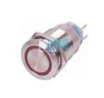 On/Off Water Proof Switch Metal Red Led 12V