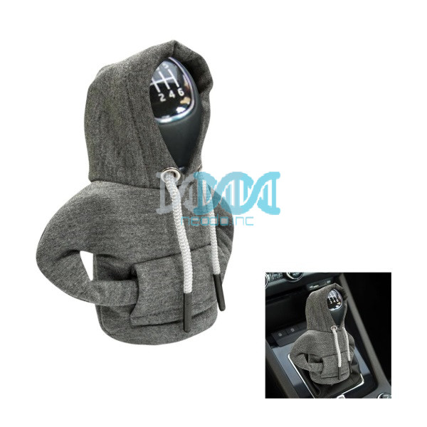 NEO-17583 Car Gear Shift Hoodie Cover Grey